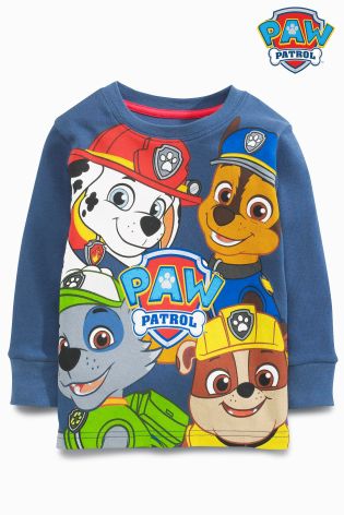 Blue/Navy Paw Patrol All Over Print Snuggle Pyjamas Two Pack (12mths-6yrs)